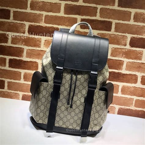 gucci soft gg supreme backpack fake|black gucci backpack for men.